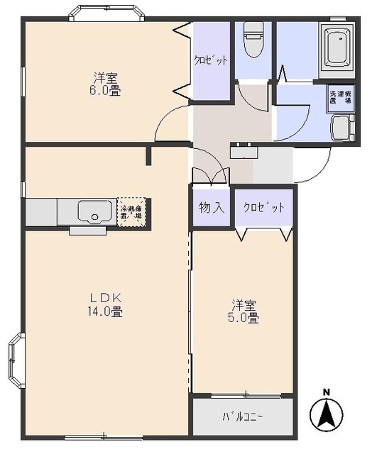 第２ＭＨハウスＥの間取り