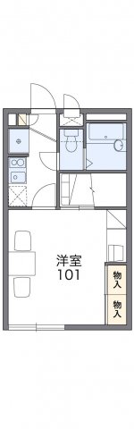 北九州市小倉南区長尾のアパートの間取り