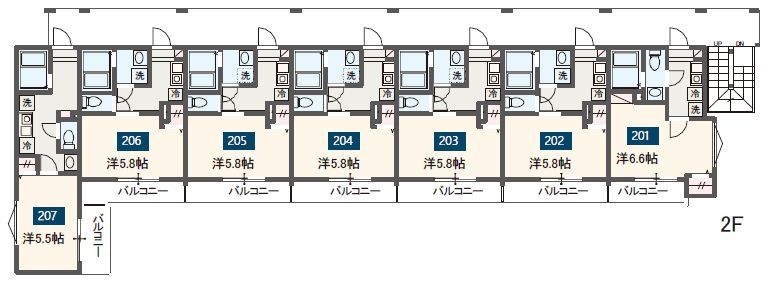 MELDIA稲城の間取り