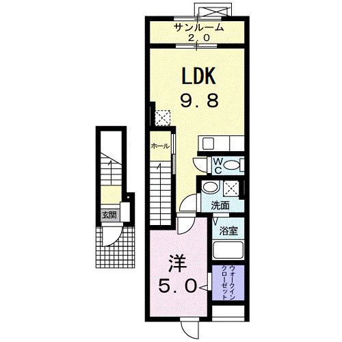 コンセル ジュールの間取り