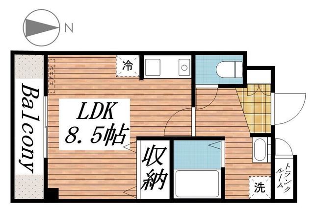 和歌山市太田のマンションの間取り