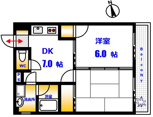 Ｋビルの間取り