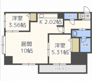 PRIME URBAN大通東の間取り