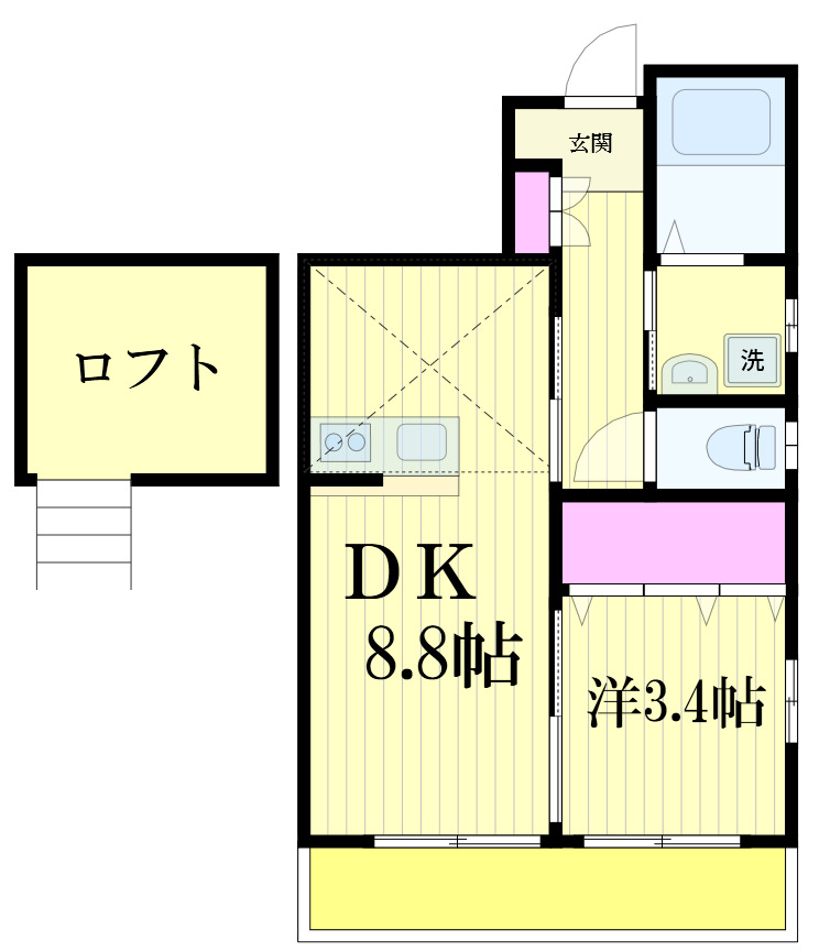 M.S.K.幸房の間取り