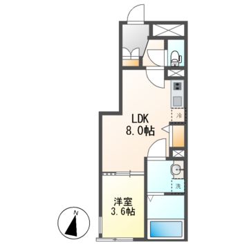 リーデンス名古屋駅西（旧エスリードコート名古屋駅西）の間取り