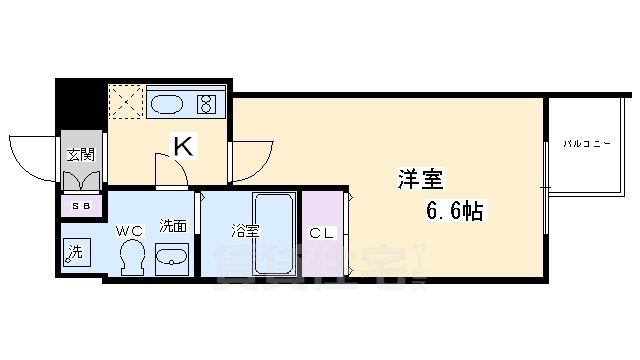 【プレサンスNEO京都烏丸の間取り】