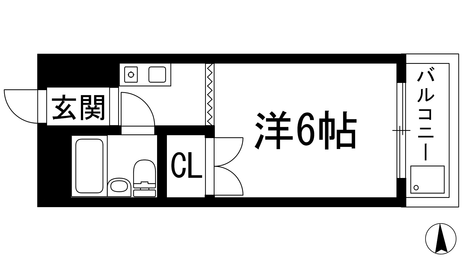 池田市井口堂のマンションの間取り