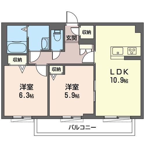 Crest（クレスト）の間取り