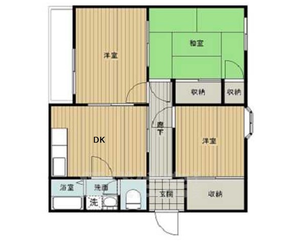 茨木市玉櫛のマンションの間取り