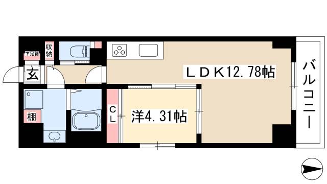 S-FORT熱田花町の間取り