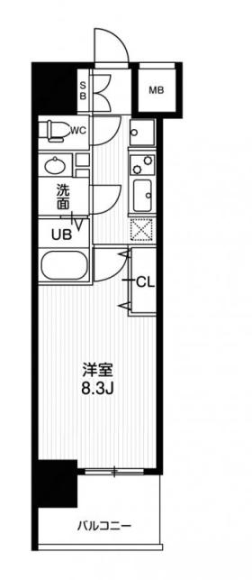 八王子市寺町のマンションの間取り