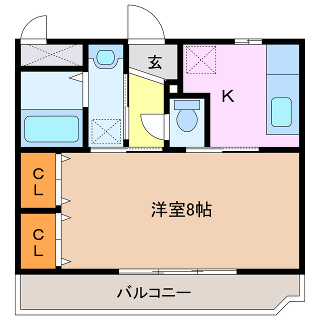 鈴鹿市三日市町のマンションの間取り