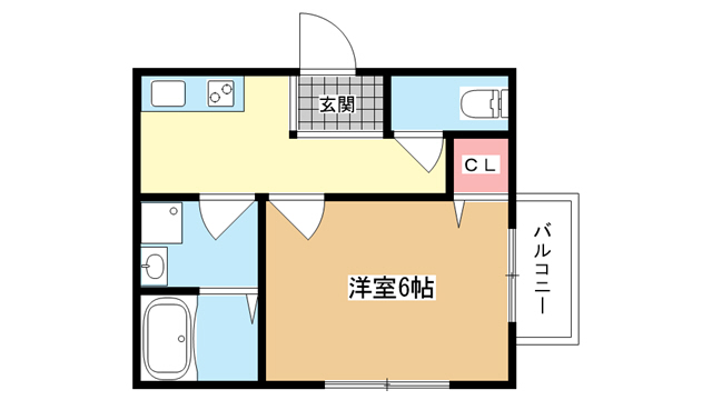 【豊中市柴原町のアパートの間取り】