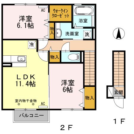 ホワイトファミールの間取り