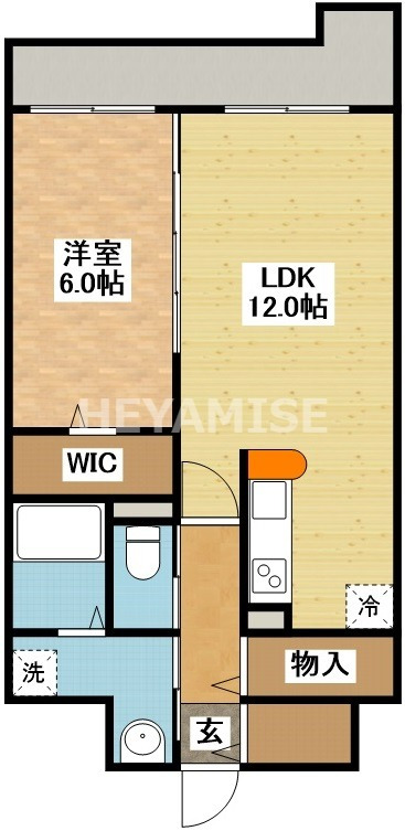 エヴァーグリーン思案橋の間取り