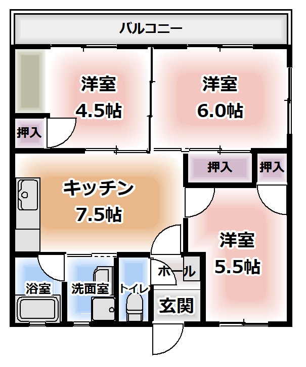 ブランカ坂上の間取り