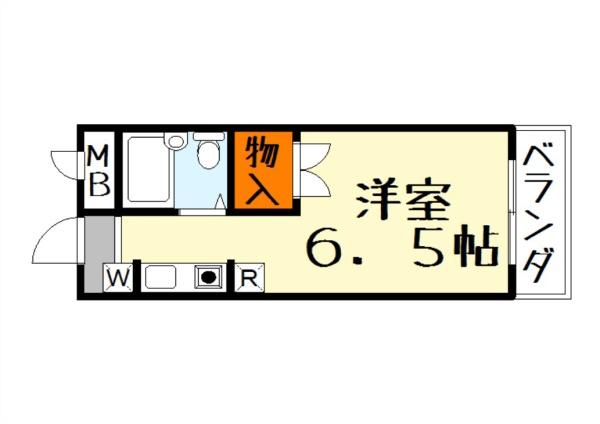 大津市大将軍のアパートの間取り