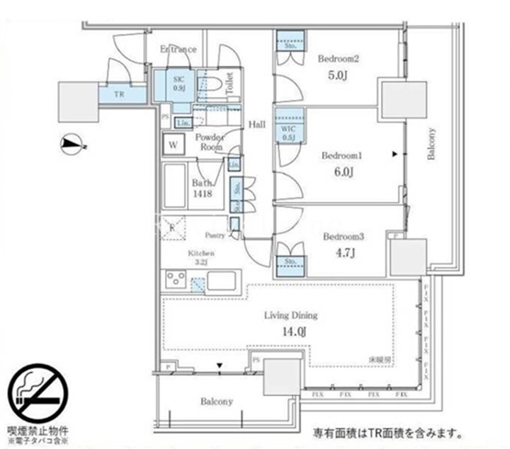 パークタワー西新宿の間取り