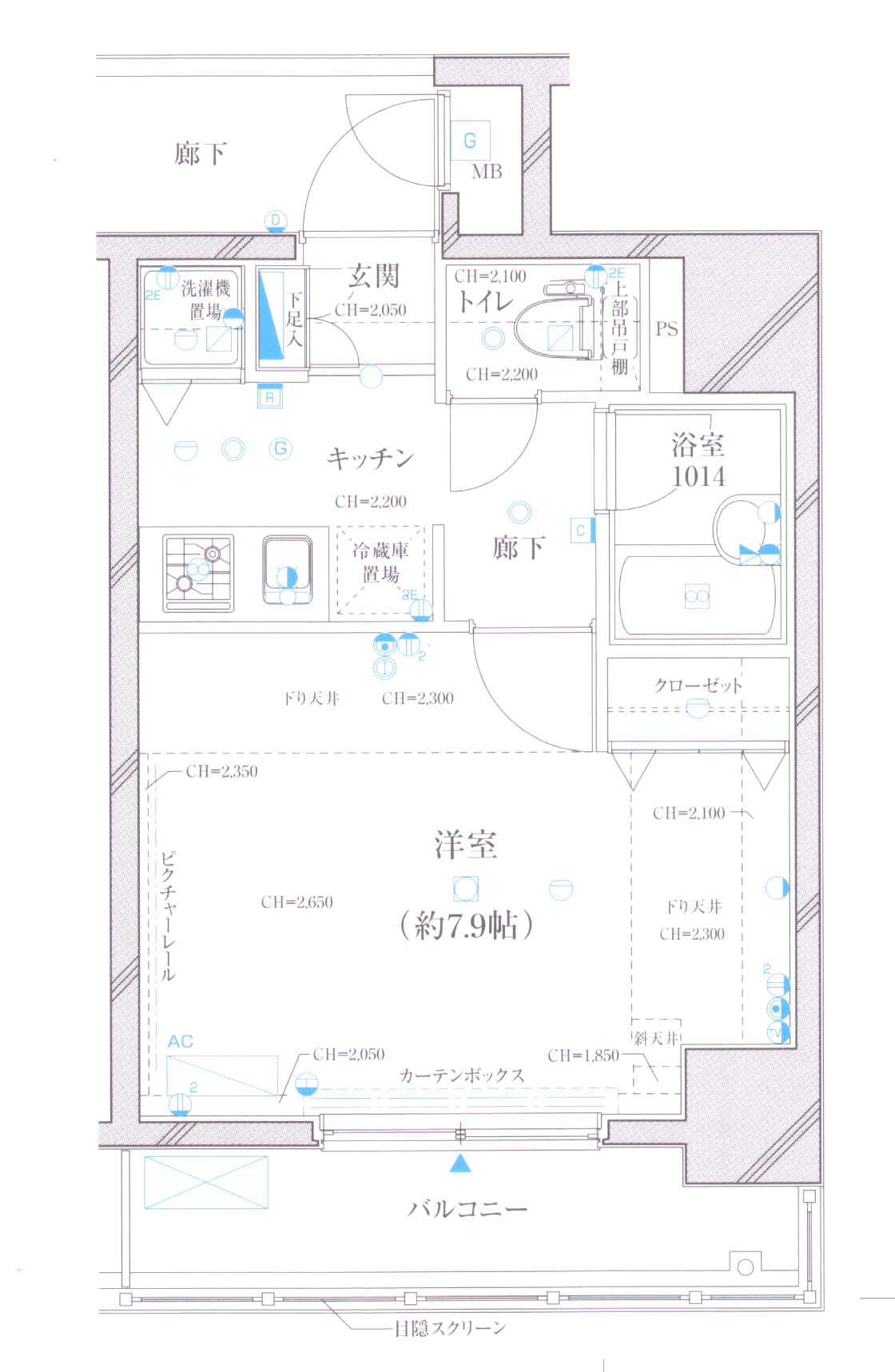 パレステュディオ三番町IIの間取り