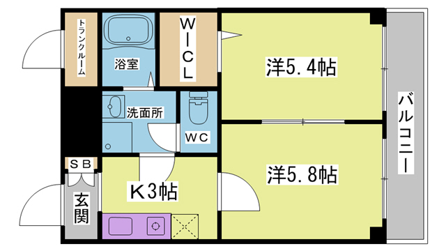 クレール久保の間取り