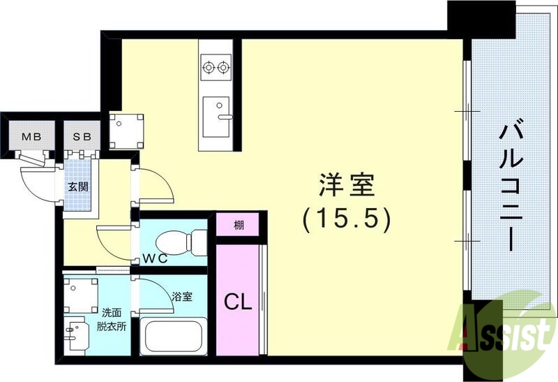 インペリアル新神戸の間取り