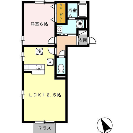 ロイヤルタウンおがせＡの間取り