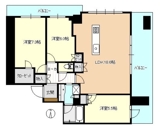 プレミスト浜松中央タワーの間取り