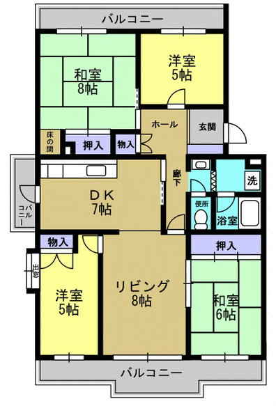 グリーンメゾン南大沢の間取り