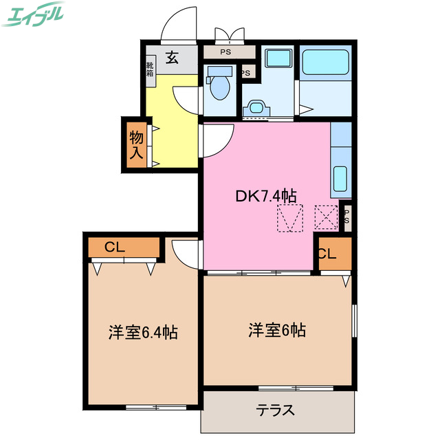 ベルシュプール　Ｂ棟の間取り