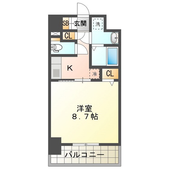 Ｓ‐ＲＥＳＩＤＥＮＣＥ四日市安島ａｌｏｇｇｉｏの間取り