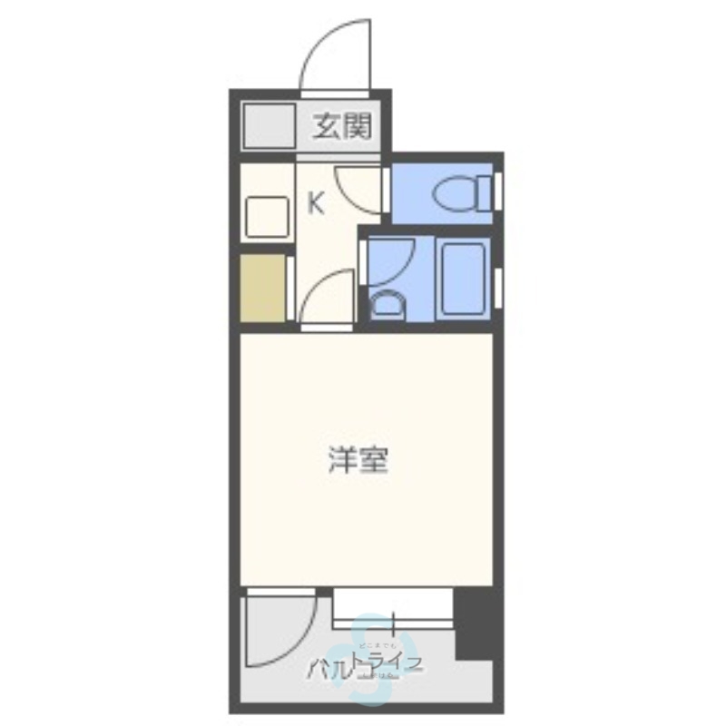 【福岡市博多区御供所町のマンションの間取り】