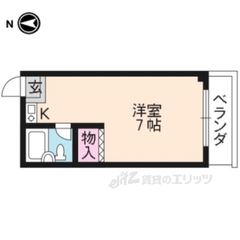 エアリアル太秦の間取り