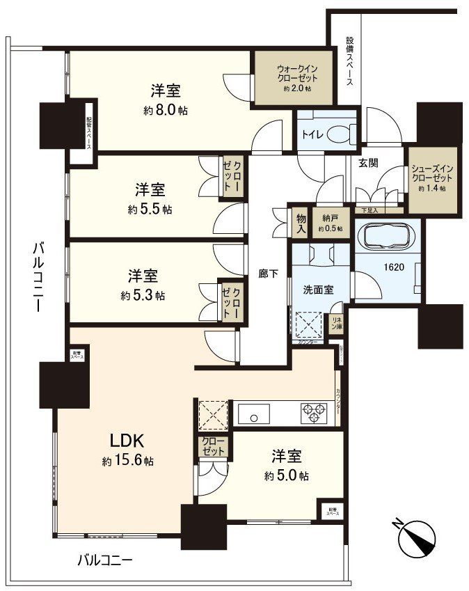 ｈｉｔｏｔｏ広島　Ｔｈｅ　Ｔｏｗｅｒの間取り