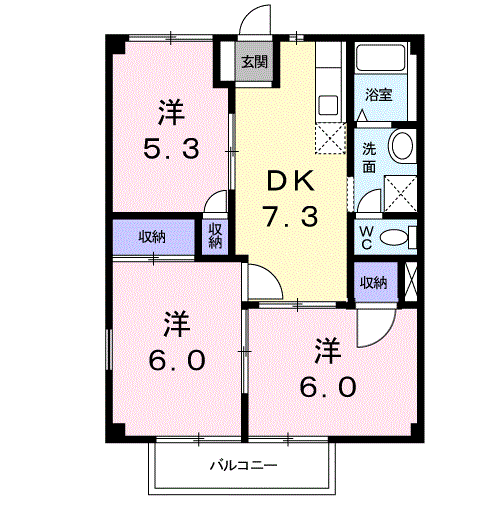 サンプレイスPart2の間取り