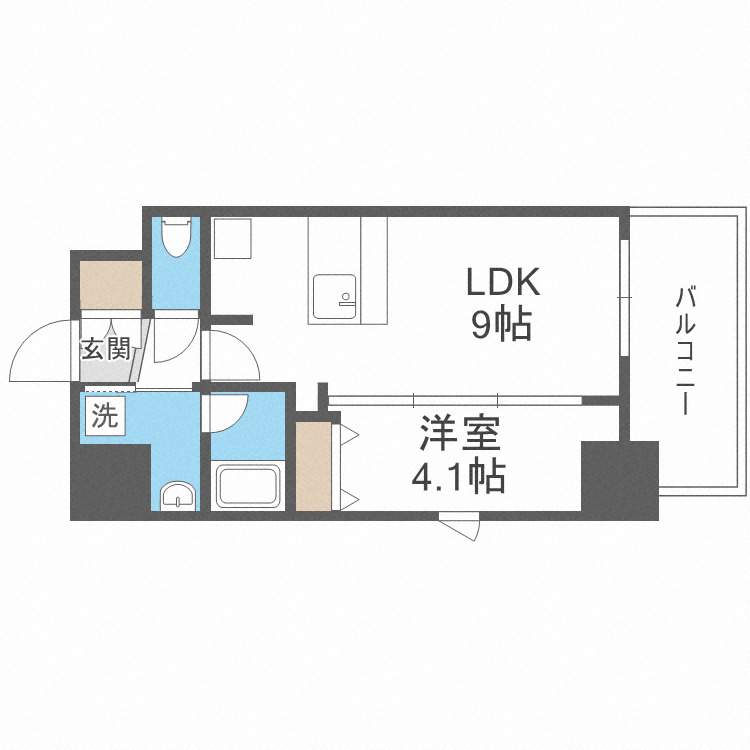 gm難波ウエストD.Cの間取り