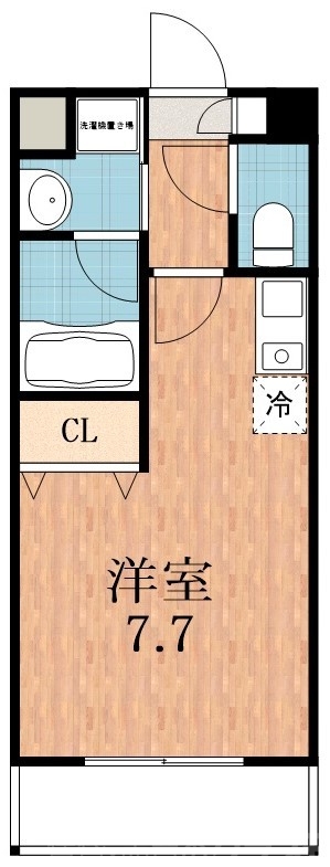 大阪市天王寺区茶臼山町のマンションの間取り