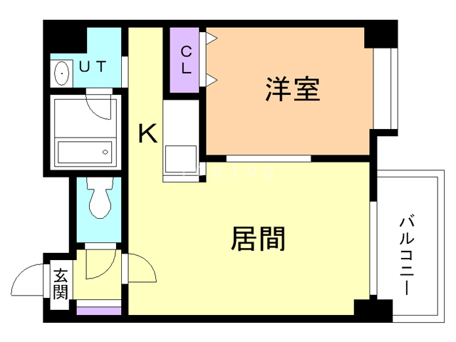 札幌市白石区東札幌二条のマンションの間取り