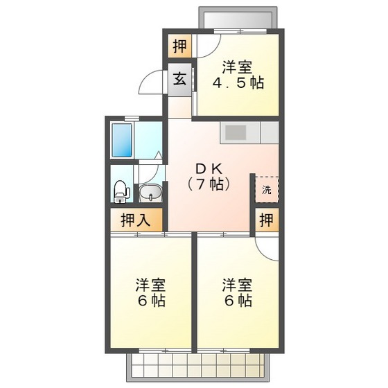 【阿波屋ハイツの間取り】