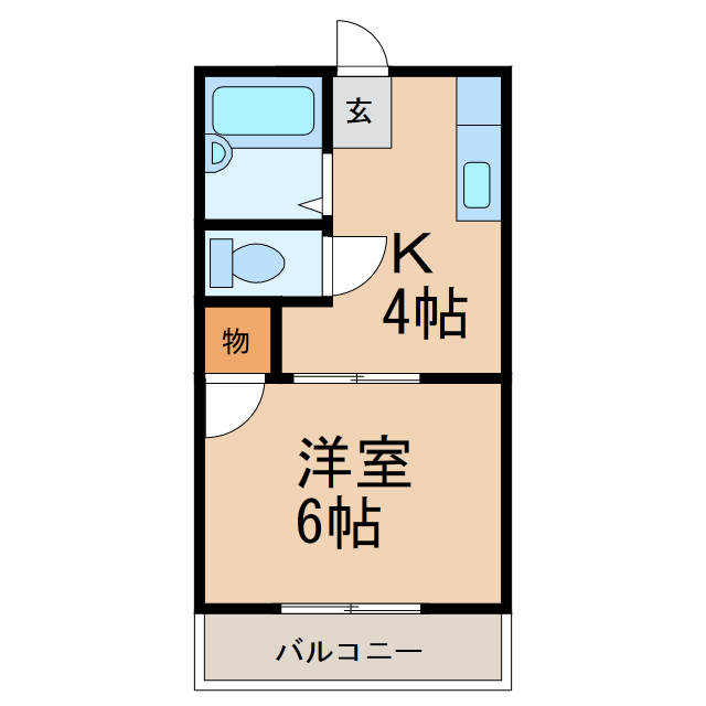 プランタン　Dの間取り