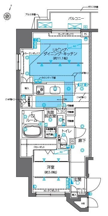 ZOOM神田の間取り