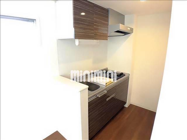 キッチン　２口ガスコンロのシステムキッチン