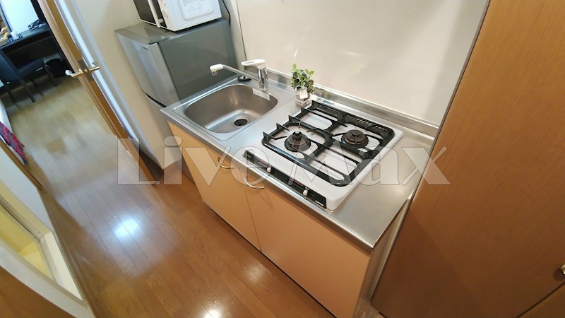 キッチン　★☆家具家電付きマンション☆★家具家電撤去も可能です♪