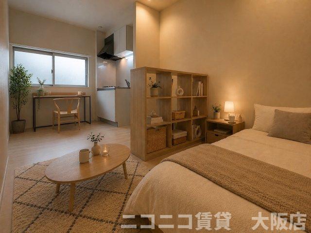 居室・リビング　モデルルームイメージの為、現状を優先いたします