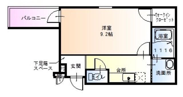 仁徳夕雲町2番館の間取り写真