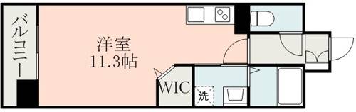 ＪＲ豊肥本線 熊本駅 徒歩15分 12階建 築7年の間取り写真
