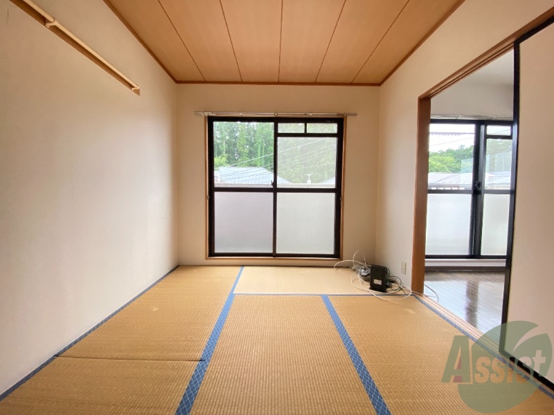 その他部屋・スペース　６帖の和室です。光が入ってきてお昼寝しやすそうです