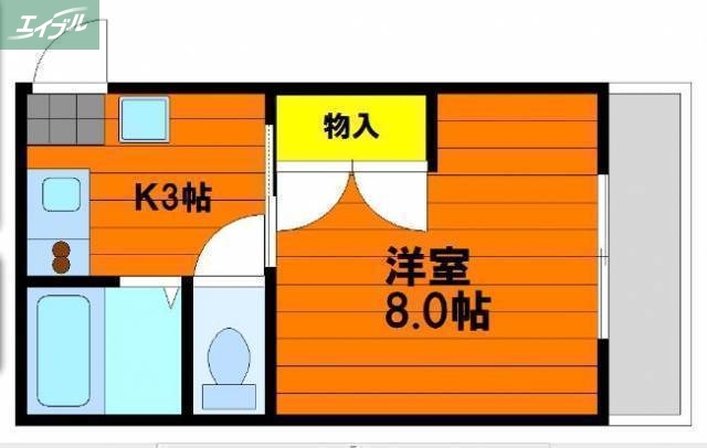 リトルハイム旭55号館の間取り