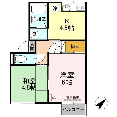 プレジール三島の間取り