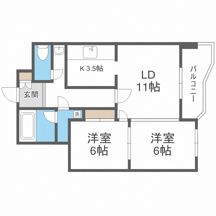 メゾンドブーケパークの間取り