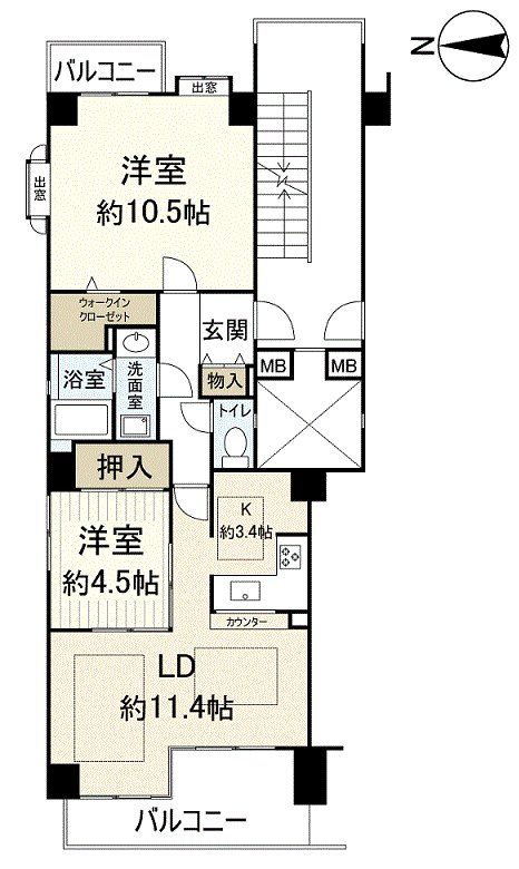 パークハイム芦屋翠ヶ丘の間取り